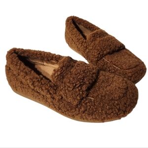 NEW Vionic Snuggle Hazelnut Faux Fur Shearling Slippers Size 6